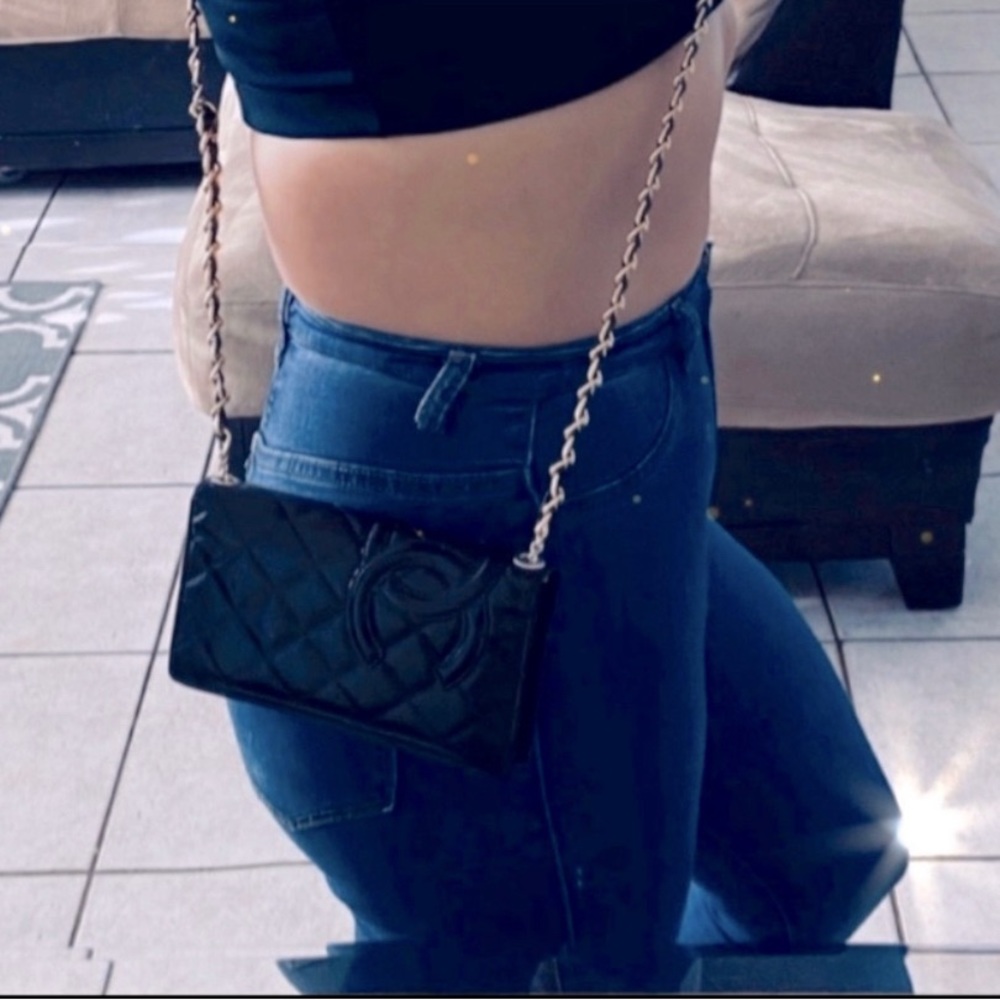 🕷🖤⛓ Chanel Cambon WOC Wallet on Chain Crossbody to Waist Belt Bum Bag